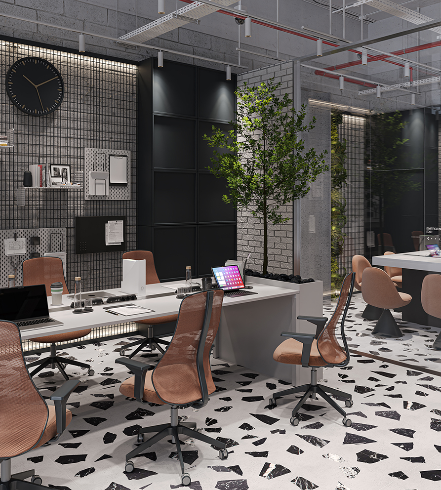 Collaborative Open Office Space – Smart Interior for Team Interaction