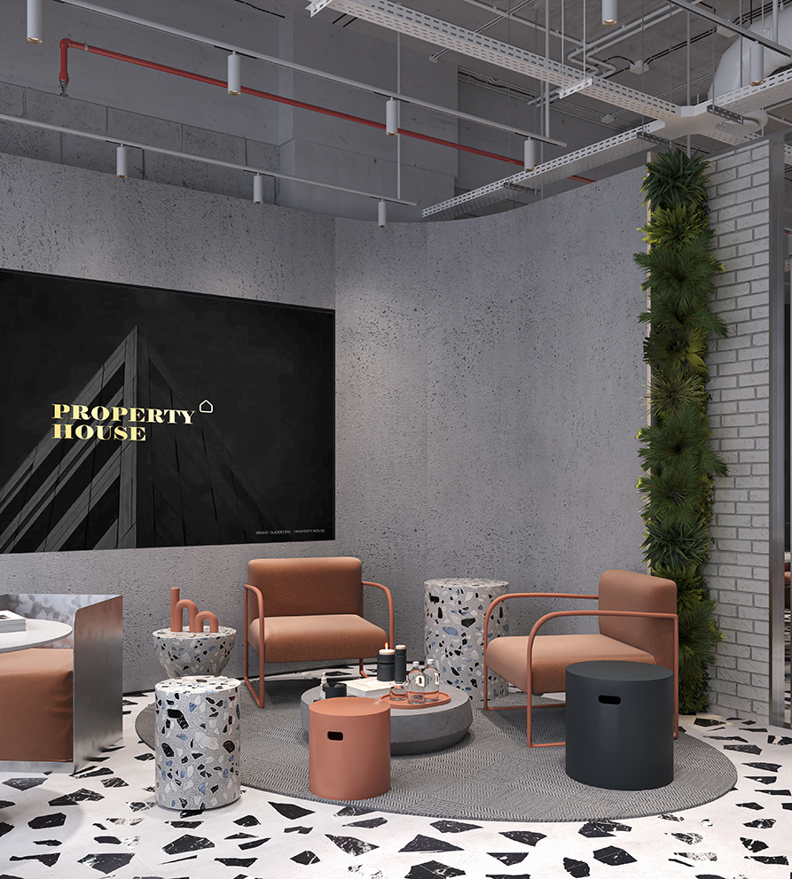 Visitor Entrance – Clean and Welcoming Ambience at Thamana Sales Office