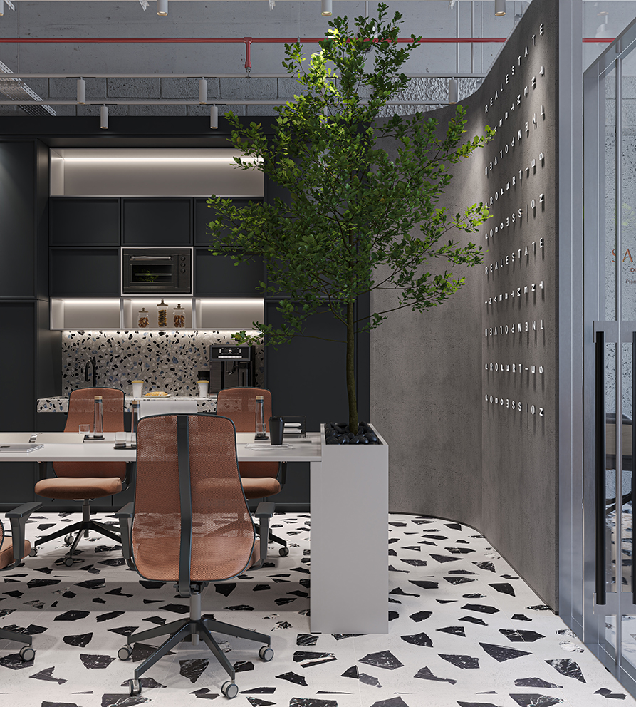Efficient Workstations – Organized and Compact Layout at Thamana Sales Office